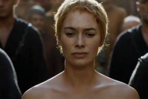 lena headey naked|Game of Thrones: Lena Headeys nude Walk of Shame body。